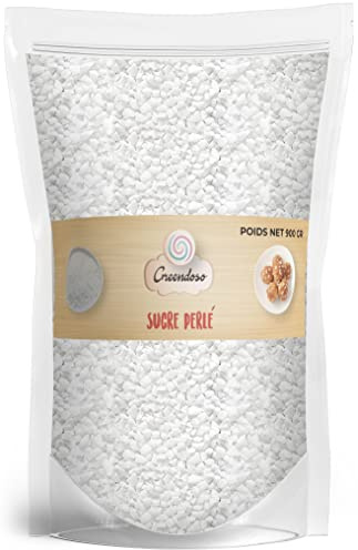 GREENDOSO® Azúcar Perlado 900 Gr, por Hornear Gofres, Rollos, Roscón y como Decoración de Dulces