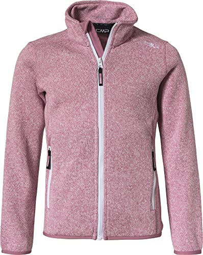 CMP Kinder Girls Knitted Jacke, Fard-Bianco, 164