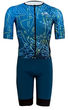 Sailfish® Trisuit Herren Aerosuit Perform | Triathlon Einteiler für Training & Wettkampf | Leicht & leistungsfähig mit Tripad | Atmungsaktiv & schnelltrocknend | Für Sprint bis Langdistanz