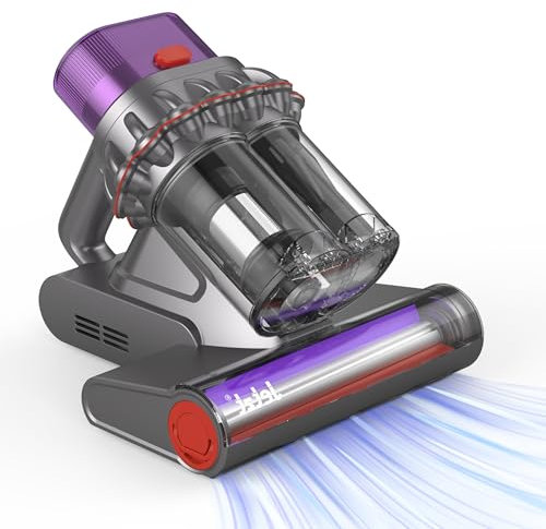JETZT J23 Milbensauger Staubsauger mit UV-Licht und Vibration für Matratzen,400W Matratzen Staubsauger 16 KPa Saugleistung,Entfernt 99,9% Staub von Betten, Sofas, Tierhaare,LED-Anzeige,5m Kabel