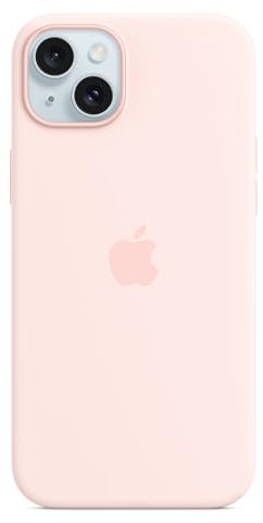 Apple iPhone 15 Plus Silicone Case with MagSafe - Light Pink 