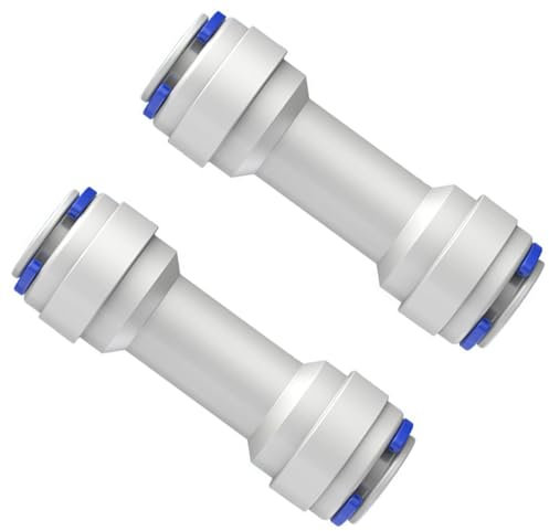2Pcs Single Way Check Valves 3/8Inch Push to Connecting Check Valves Quick Connecting Fitting for Water
