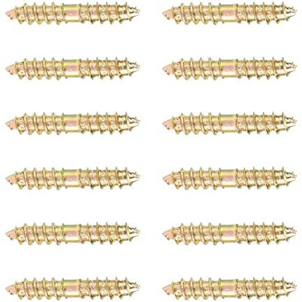 Tornillos de Doble Extremo, 20 Piezas de Tornillo de Tornillo de Espiga Conector de Muebles de Carpintera de Doble Extremo 5 X 30 Mm