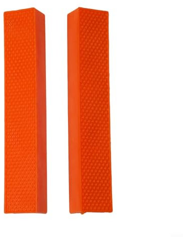 Gdfnmogo Almohadillas magnéticas de goma suave para mordazas de banco, herramientas de metal, herramientas de protección, accesorios de prensa de taladro (6 pulgadas, naranja B)