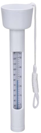 Qoukonao Thermomètre pour piscine, flottant, clair, lisible, avec laisse, thermomètre d'eau flottant 0-50 °C, accessoire pour piscine, spa, aquarium, intérieur et extérieur, étang de jardin, bassin à