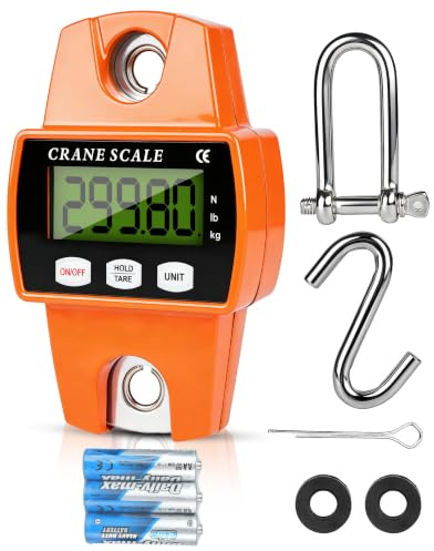 Balance numérique suspendue 300 kg - Balance de grue précise - Balance à poisson électronique - 50 g - Balance portable