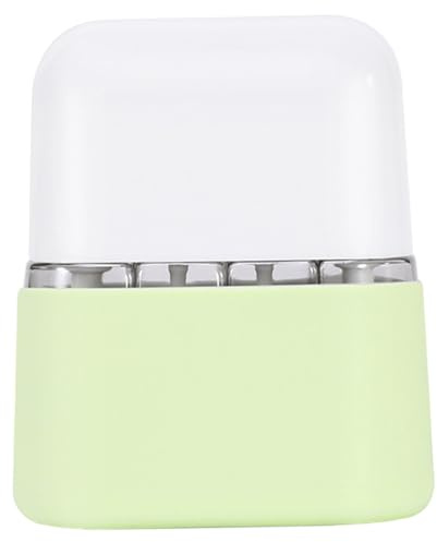 Lawnrden 4-i-1 reseflaskor för toalettartiklar, bärbara resetoalettartiklar, flaskset, bärbara behållare för schampo lotion balsam kräm transparent med skala och etikett, ljusgrön