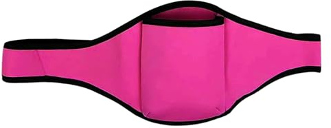 Cintura di supporto per cintura di microfono, borsa portaoggetti per microfono, borsa a banana robusta, custodia multifunzione, supporto per microfoni, telefoni, conservazione a mani libere, rosa