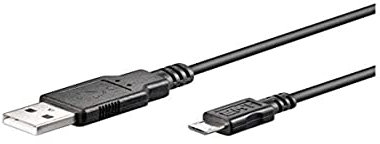 Goobay 93920 USB A auf Micro USB B Kabel 3m / Handykabel 480 Mbits / Ladekabel USB 2.0 zu Micro USB Type B Stecker Adapterkabel / Kupferleiter / Schwarz / 3 Meter