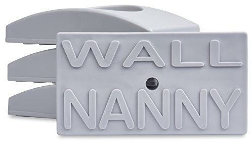 Wall Nanny - Baby Gate Wall Protector (Made in USA) Protects Walls and Doorways from Pet Gates - for Pressure Mounted Indoor Safety Baby Gates - Gray