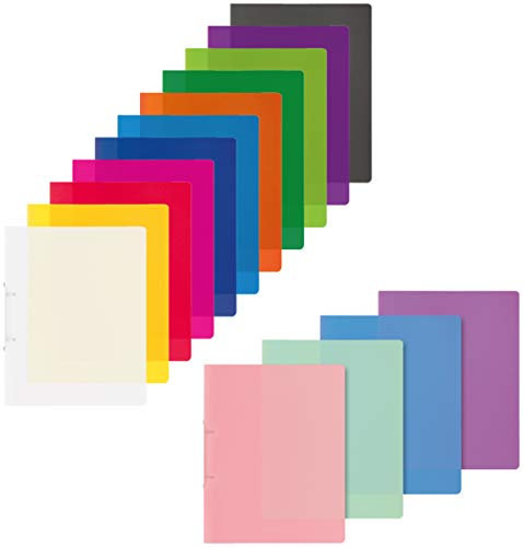 Brunnen Ringordner A4 2 Ringe 16mm extrastark farbig Sortiert (Sortiert, 15er Pack)