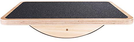 StrongTek Professionelles Wackelbrett Balance Board für Erwachsene, Gleichgewichtstrainer aus Holz mit rutschfester Beschichtung als Trainingsgerät und zur Physiotherapie