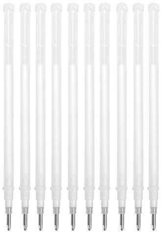 100 Stück Hitze Löschbar Stifte Minen für Stoff - Durch Wärme Abwischbare Markierung für Schneider Nähen Quilten Schneiderei, Heat Erase Pens, Weiß