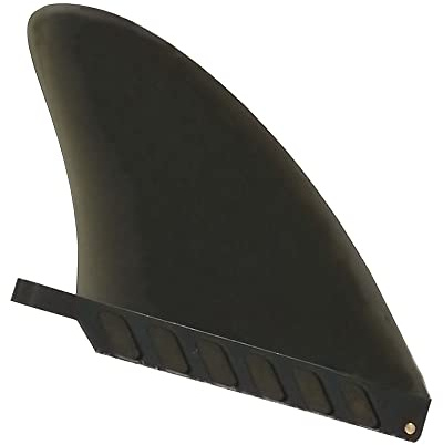 UP100 4.6 Inch Orange & Dark Grey Soft Flex Center Fin with Screw for Air SUP Long Board Surfboard Inflatable Paddle Board (Dark grey)