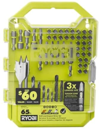 RYOBI Drill and Impact Drive KIT 65-Piece A986501