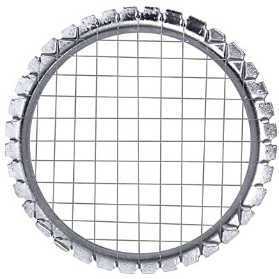 DOMOTTI Gemüseschneider Tessa dickes Netz Durchmesser 8,5 cm Stahl Schneider Kartoffelschneider Obstschneider Eiersieb