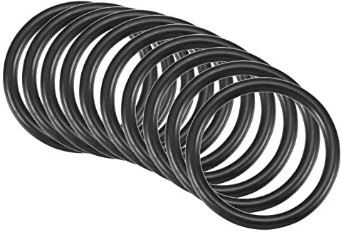 QUARKZMAN 32mm x 26mm x 3mm Nitrile Caoutchouc Joints toriques x 10 Pièces Rond Joint Rondelle pour Robinet Plomberie Réparation Étanchéité Connexion [Noir]