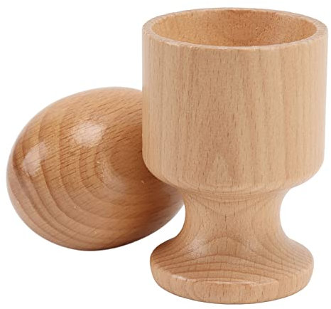 BSTCAR Kit de Jouets d'activité pour bébé, Porte-Oeufs en Bois avec Oeufs, gobelets à Oeufs pour Le développement précoce Jouet de motricité pour bébé