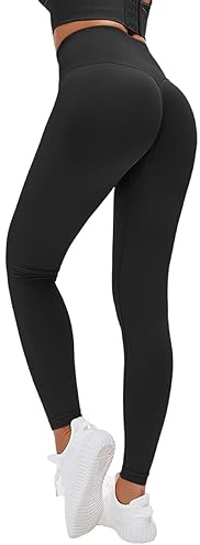 Lishang Leggins Sportivi da Donna Push Up Vita Alta Scrunch Pantaloni Palestra Dimagranti Anticellulite Pantacollant Fitness Leggings per Yoga Jogging