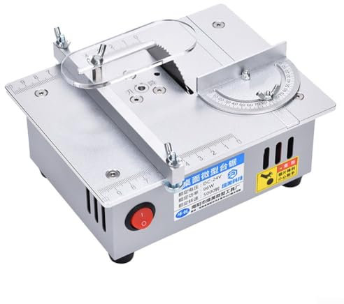 Mini scie de table, petite scie de table de précision réglable, scie de table portable de précision pour travaux manuels, pour le travail du bois, le métal, le plastique