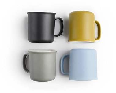 IBILI - Set de 4 Tazas de café, 110 ml, Expresso Colorfull
