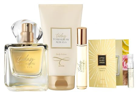 AVON Parfum Set für Sie – TTA TODAY Körperlotion 125 ml, Eau de Parfum 50 ml, Taschenspray 10 ml, Geschenkset
