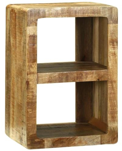 vidaXL Mueble de TV Marrón 36 x 30 x 54 cm Madera Maciza de Mango, Mueble de Sala con Espacio, Cabina Rectangular, Consola Moderna, Centro de Entretenimiento Multifuncional