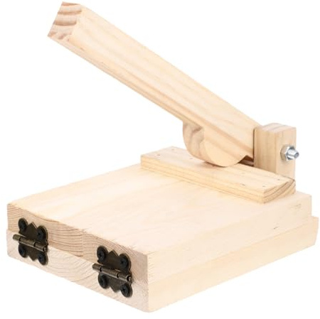 MUELODSIC Molde de Madera para Empanadillas Prensa Manual para Masa Saludable sin Olor Fácil de Limpiar Uso Doméstico y Profesional