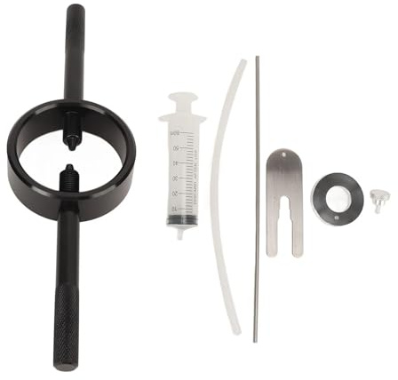 RLVYTA Cassette e pignoni Ruota Libera Kit di Strumenti per la Manutenzione delle forcelle delle motociclette, Livello dell'olio di precisione Universale e compressore per Molle.