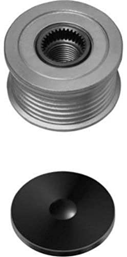 HELLA 9XU 358 038-461 Generatorfreilauf - Gewindemaß: M16x1,5 - Anzahl der Rillen: 6 - mit Kappe