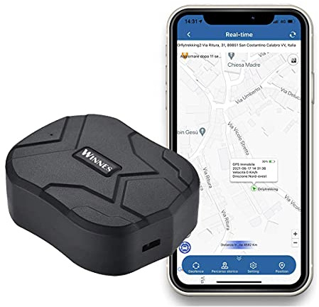 4G Localizador GPS para Coche con Imán, Batería 10000 mAh, Rastreador GPS sin Suscripción con SIM, IP65 Impermeable, Seguimiento en Tiempo Real, Alertas Antirrobo y Geovalla, para Vehículos y Barco