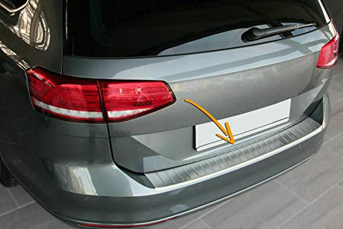 Protezione paraurti posteriore per Passat B8 Variant + ALLTRACK dal 2014 in acciaio inox opaco protezione per bordo del bagagliaio di carico