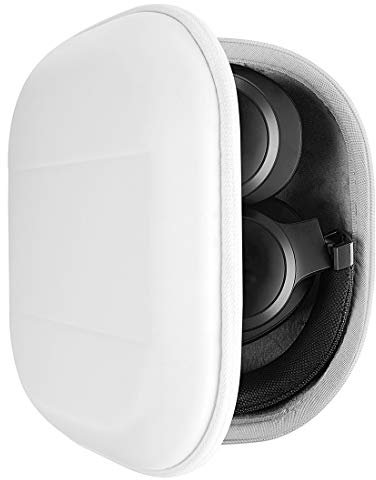 Geekria Shield Headphones Case Compatible with JBL TUNE 770NC/760NC/720BT/710BT, Live 770NC, Live 660NC, Replacement Hard Shell Travel Carrying Bag with Cable Storage (White)