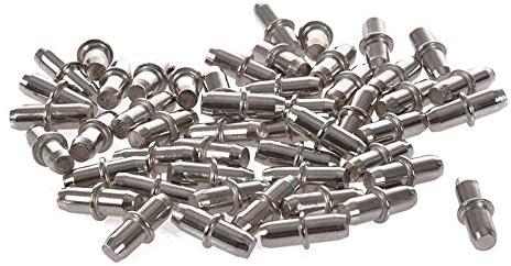 50 Pieces of Closet Cabinet Wood Seal Holder Support Dowel Nail 16mm x 5mm