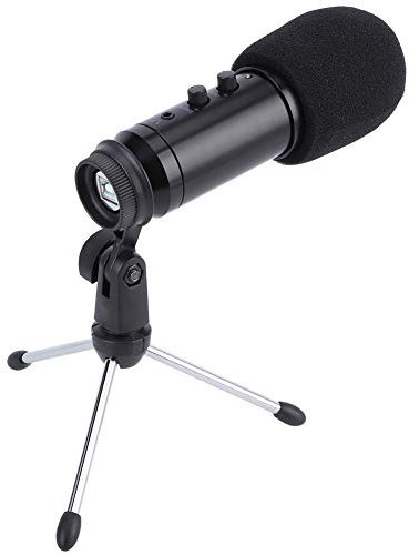 LiebeWH Microphone USB, ASMR à Condensateur USB Microphone, Métal Amplifier Microphone Le Périphérique pour Youtube Podcast Enregistrement Chant et Jeux