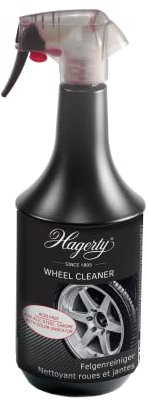Hagerty Wheel Cleaner - sanfter Felgenreiniger mit starker Reinigungskraft - säurefreie Formel für alle Felgen - Felgenpflege gegen Schmutz, Bremsstaub & Rost - Autopflege - 1 Liter