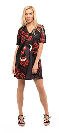 Culito from Spain Vestidos Mujer Pico con Una Tabla Que Sale Desde El Pecho Y Se Sifumina Mientras Va Bajando FW17109B-XS Talla