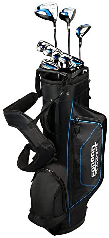 Forgan F200-1 Inch Golf Clubs Set with Bag, Graphite/Steel, Mens Right Hand