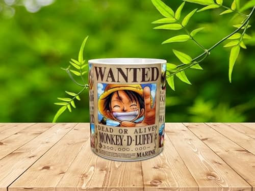 Genérico Tasse personnalisée One piece wanted personnages série TV idéal pour amis et fans