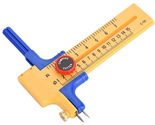 Coupe-cercle de Boussole, Outil de Couteau de Coupe Coupe-cercle de Boussole Réglable pour une Coupe Circulaire de Grande Taille pour Couper du Papier