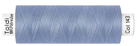Gütermann Nähgarn Allesnäher TOLDI | 500m | Nähmaschinengarn | 40 Farben (143 rauchblau)