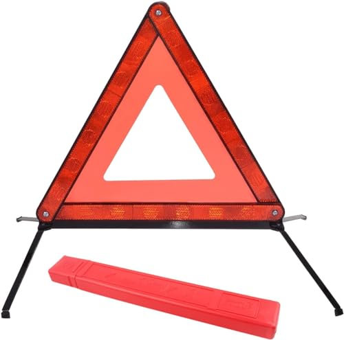 Yitobici Faltbarer Warndreieck Kfz Für Warnschilder,Warndreieck Mit, die im Falle Eines Vorübergehenden Stopps Oder Einer Fahrzeugpanne Angezeigt Werden, Mit Aufbewahrungsbox