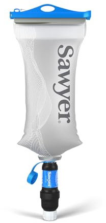 Sawyer Squeeze Water Filtration System, Cnoc Premium 2 Liter Bladder