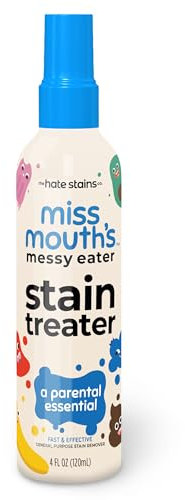 Miss Mouth's Détachant en spray Messy Eater - 120 ml - Essentiels pour nouveau-né et bébé - Pas de nettoyage à sec des aliments, de la graisse, du café, du linge, des sous-vêtements, du tissu