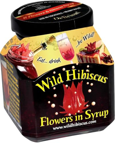 Wild Hibiscus in Syrup 11 Blüten, 1er Pack (1 x 250 g)
