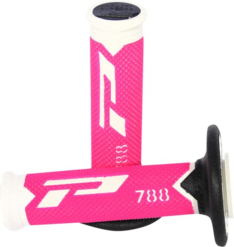 Progrip PA078800WFXN Progrip Lenkergriffe MX 788, Weiß/Fluo Pink/Schwarz