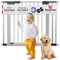 BabyDan Premier, Pressure Fit Stair Gate, 92.5-99.8 cm, Baby Gate/Safety Gate, Metal, Silver, Made in Denmark - (Pet Gate/Dog Gate)