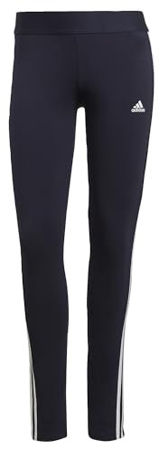 adidas Damen 3 Stripes Leggings , Legend Ink / White, XS