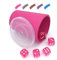 DiceCupFlex - Flexibler Würfelbecher mit Deckel inkl. 5 Würfel - Made in Germany (Pink)