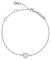 Ted Baker Hansa Crystal Heart Bracelet For Women (Silver/Crystal)